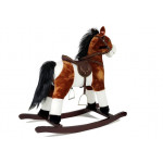 Hojdací koník Pony 74 cm - tmavo-hnedý